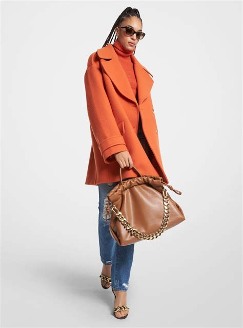 michael kors orange coat|michael kors coats outlet.